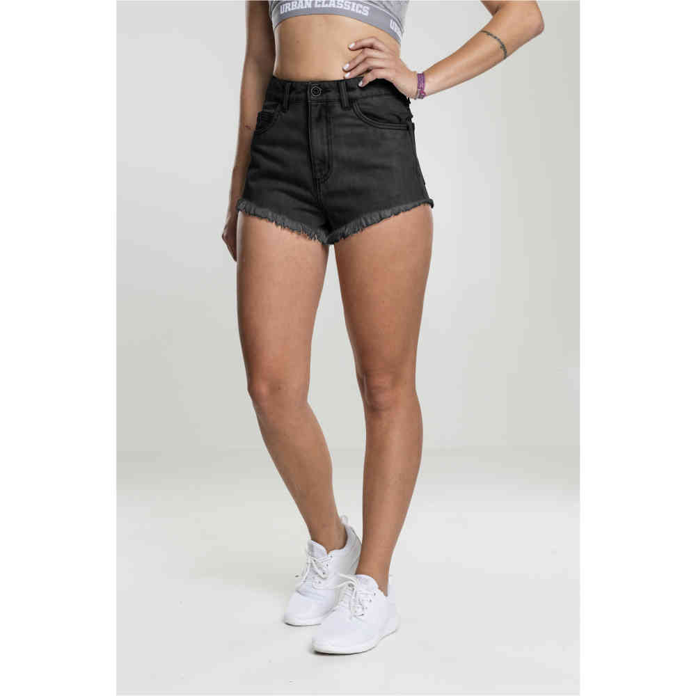 Urban Classics - Denim Pantalon court - Noir